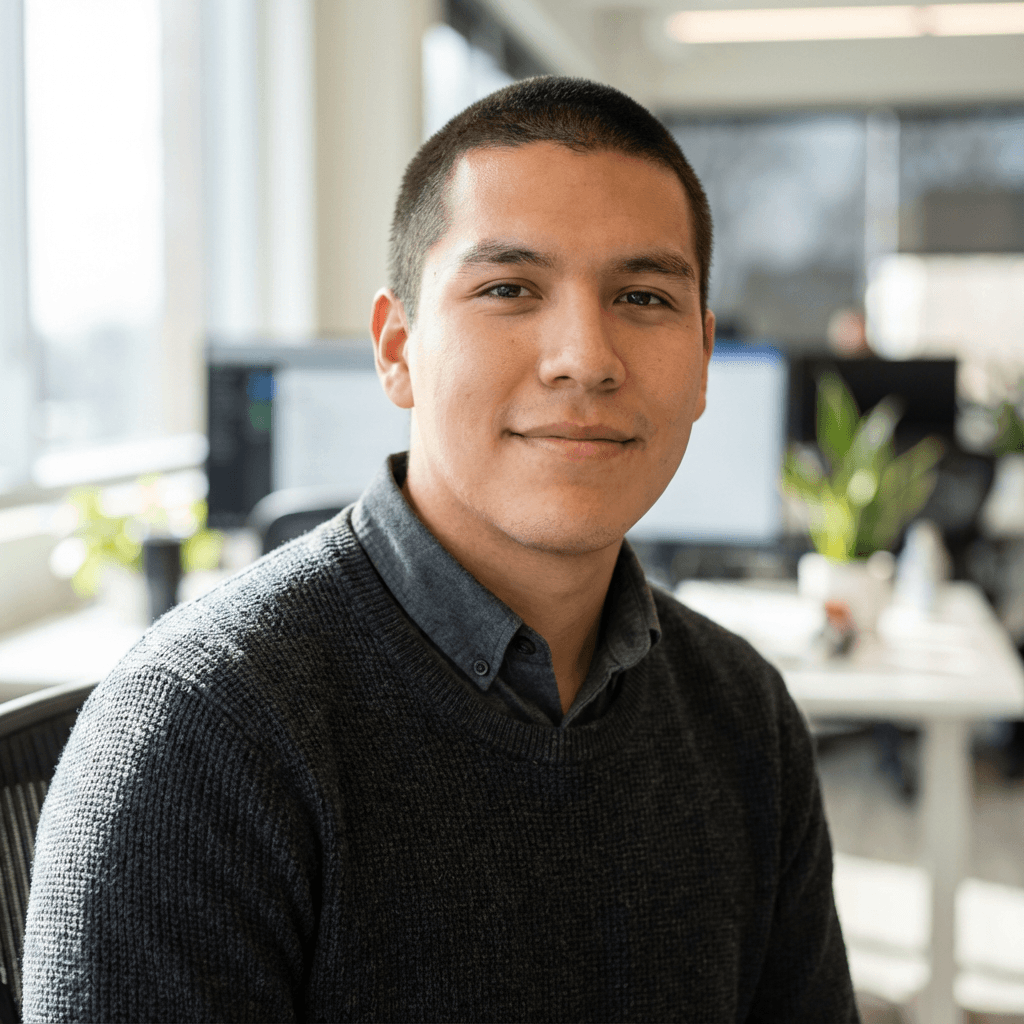 Portrait of Marco Silva, founder of a SaaS company